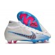 Fotbollsskor Nike Zoom Mercurial Superfly 9 Elite FG Vit Blå