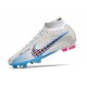 Fotbollsskor Nike Zoom Mercurial Superfly 9 Elite FG Vit Blå