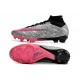Fotbollsskor Nike Zoom Mercurial Superfly 9 Elite FG Silver Rosa Svart