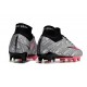 Fotbollsskor Nike Zoom Mercurial Superfly 9 Elite FG Silver Rosa Svart