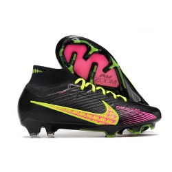 Fotbollsskor Nike Zoom Mercurial Superfly 9 Elite FG Svart Rosa Gul