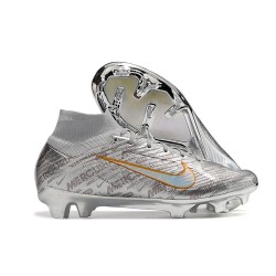 Nike Air Zoom Mercurial Superfly IX Elite FG Silver
