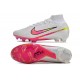Nike Air Zoom Mercurial Superfly IX Elite FG Vit Rosa