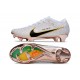 Nike Fotbollsskor Zoom Mercurial Vapor 15 Elite FG Vit Guld Svart