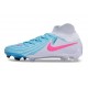 Nike Phantom Luna II Elite DF FG Blå Vit Rosa