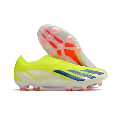 adidas X Crazyfast Snörlösa Elite FG Solar Energy - Gul Svart Vit