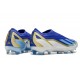 adidas X Crazyfast Snörlösa Elite FG Messi Spark Gen10s - Lucid Blue Blue Burst Vit