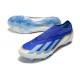 adidas X Crazyfast Snörlösa Elite FG Messi Spark Gen10s - Lucid Blue Blue Burst Vit
