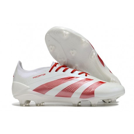Fotbollsskor adidas Predator 24 Elite FG Vit Röd
