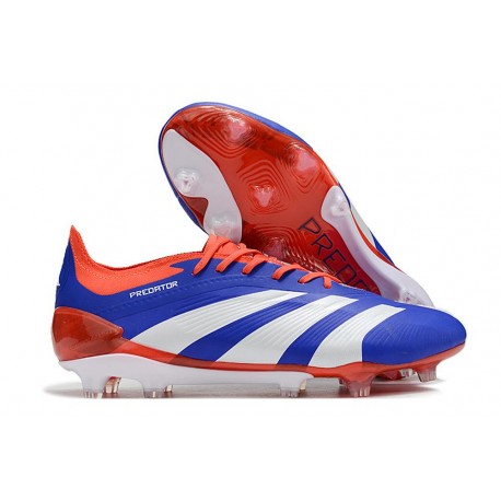Fotbollsskor adidas Predator 24 Elite FG Blå Vit Röd 