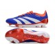Fotbollsskor adidas Predator 24 Elite FG Blå Vit Röd 