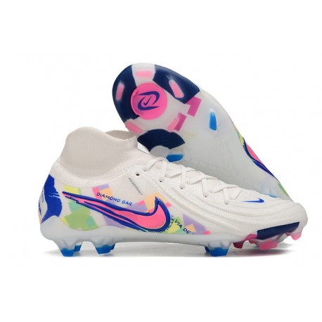 Nike Phantom Luna II Elite DF FG Vit Rosa Blå