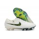 Nike Tiempo Legend X Elite Fotbollssko för gräs Vit Svart Grön