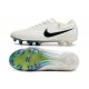 Nike Tiempo Legend X Elite Fotbollssko för gräs Vit Svart Grön