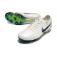 Nike Tiempo Legend X Elite Fotbollssko för gräs Vit Svart Grön