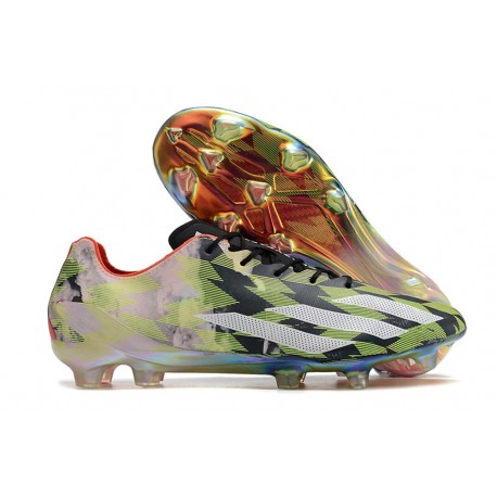 Fotbollsskor adidas X Crazyfast + Elite Fg/ Ag Lucid Lemon Vit Röd