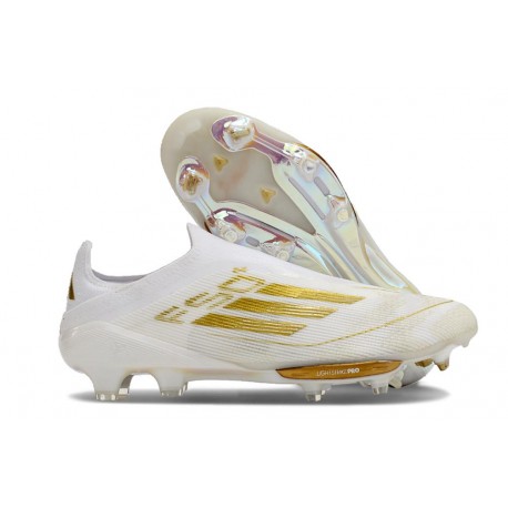 Fotbollsskor för Herrar adidas F50+ FG Vit Guld