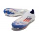 Fotbollsskor för Herrar adidas F50+ FG Vit Blå Röd