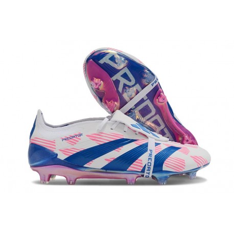 adidas Predator Elite FT FG Fotbollsskor Reemergence -Vit Blå Rosa