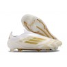 adidas F50 Elite Laceless FG Fotboll Skor Vit Guld