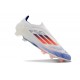adidas F50 Elite Laceless FG Fotboll Skor Vit Blå Röd