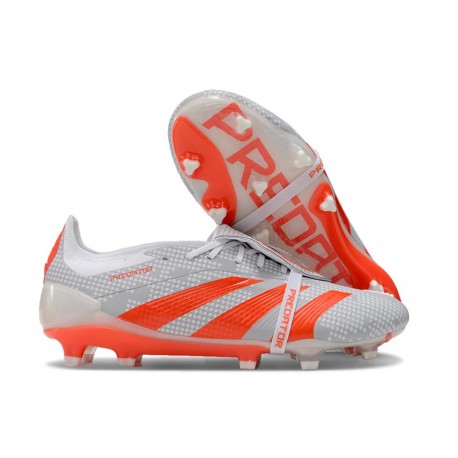 adidas Predator Elite FT FG Fotbollsskor Grå Röd 