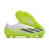 adidas X Crazyfast Snörlösa Elite FG Crazyrush - Vit Svart Lucid Lemon