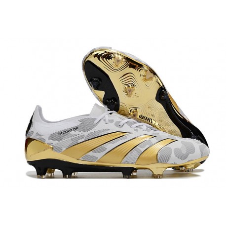 Fotbollsskor adidas Predator 24 Elite FG Guld Vit Grå