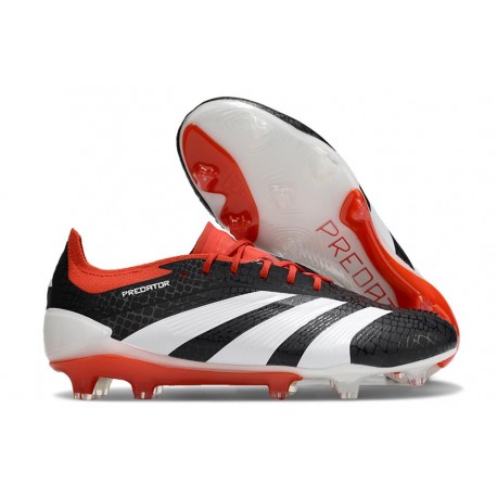 Fotbollsskor adidas Predator 24 Elite FG Solar Energy Svart Vit Röd