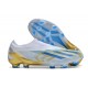 adidas X Crazyfast Snörlösa Elite FG Vit Blå Guld
