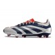 Fotbollsskor adidas Predator 24 Elite FG Silver Svart Röd