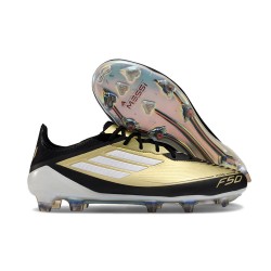 adidas F50 Elite FG Herrar Guld Svart Vit