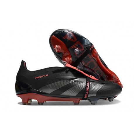 adidas Predator Elite FT FG Fotbollsskor Svart Grå Röd