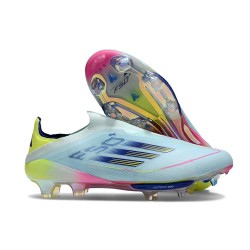 Fotbollsskor för Herrar adidas F50+ Elite Snörlösa FG Blå Gul