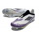 Fotbollsskor för Herrar adidas F50+ Elite Snörlösa FG X Messi Vit Svart Lila