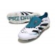 Skor Adidas Predator Elite Tongue FG Vit Svart Cyan
