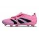 Skor Adidas Predator Elite Tongue FG Rosa Svart