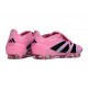 Skor Adidas Predator Elite Tongue FG Rosa Svart