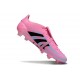 Skor Adidas Predator Elite Tongue FG Rosa Svart
