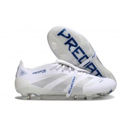 Skor Adidas Predator Elite Tongue FG Vit Silver Blå