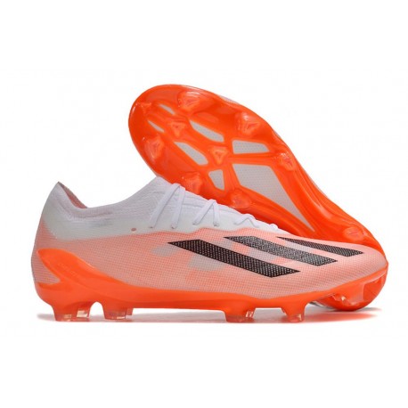 adidas X Crazyfast.1 Elite FG Vit Orange Svart