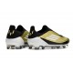 adidas F50 Elite Laceless FG Fotboll Skor Guld Svart Vit