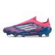 adidas F50 Elite Laceless FG Fotboll Skor Blå Vit Rosa