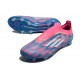 adidas F50 Elite Laceless FG Fotboll Skor Blå Vit Rosa