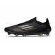 adidas F50 Elite Laceless FG Fotboll Skor Svart