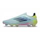 adidas F50 Elite Laceless FG Fotboll Skor Blå Gul