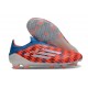 adidas F50 Elite Laceless FG Fotboll Skor Röd Blå Vit