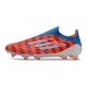 adidas F50 Elite Laceless FG Fotboll Skor Röd Blå Vit