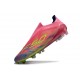 adidas F50 Elite Laceless FG Fotboll Skor Rosa Gul Lila