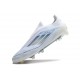 adidas F50 Elite Laceless FG Fotboll Skor Vit Blå
